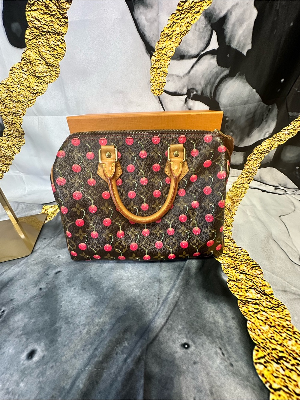 Louis Vuitton Takashi Murakami Monogram Cerises Speedy 25 handbag